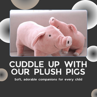 🐷 Cutie Pig Plush – Snuggly, Cuddly, and Full of Charm! 💕
