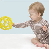 Soft Silicone Baby Ball – Hollow Round Toy for Newborns - The Little Big Store