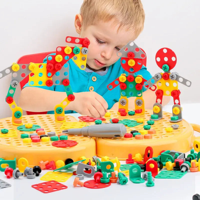 Children Electric Drill Toolbox Driller Games - The Little Big Store