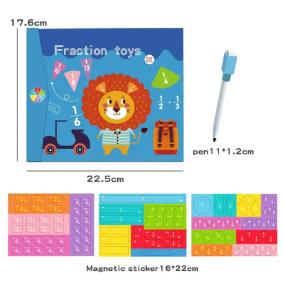Children Magnetic Fraction Math Toys - The Little Big Store