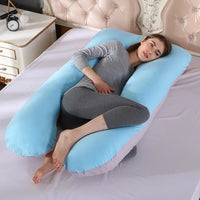 Sleeping Support Pillow For Pregnant Women Body PW12 100% Cotton Rabbit Print U Shape Maternity Pillows Pregnancy Side Sleepers - The Little Big Store