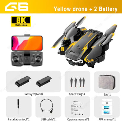 GPS Drone 8k Profesional HD Camera Obstacle Avoidance Aerial Photography Foldable Quadcopter - The Little Big Store