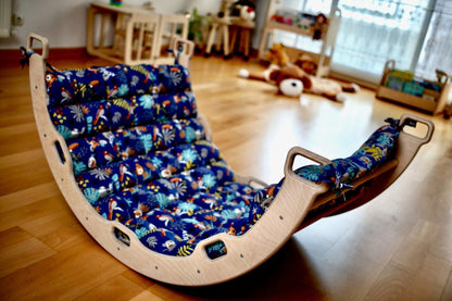 Large Montessori Climbing Arch/Rocker with Pillow Set - The Little Big Store