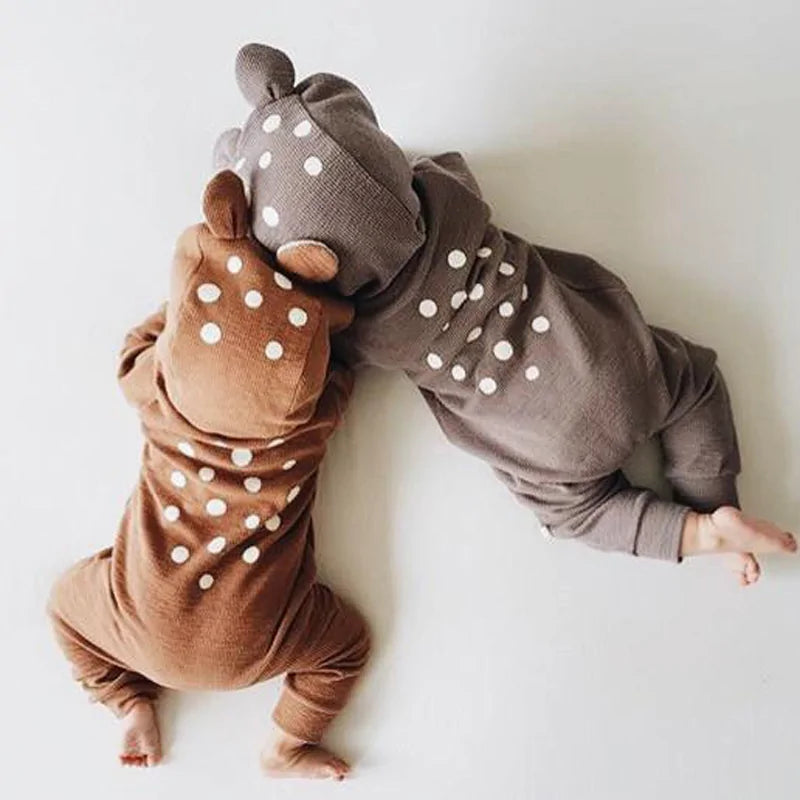 Baby Deer Hooded Jumpsuit - The Little Big Store