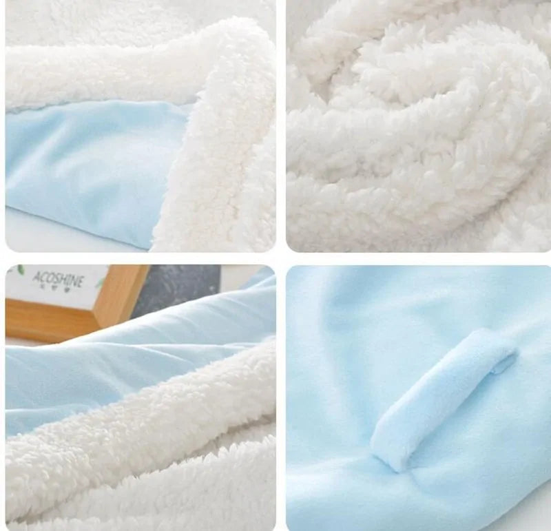 CozyCloud™: Double-Layer Fleece Blanket - The Little Big Store