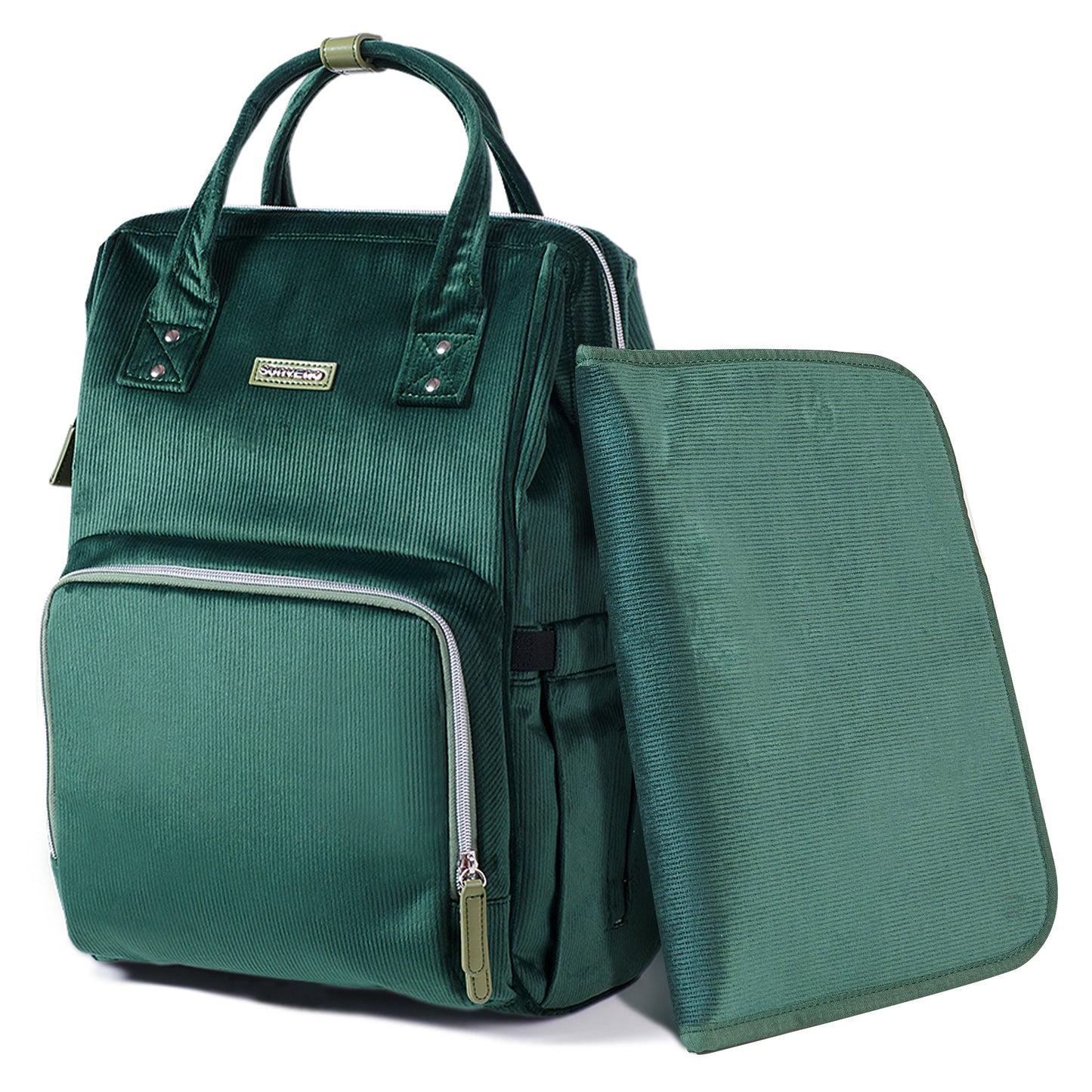 🎒 CozyCord Corduroy Diaper Backpack 🍼 – Stylish & Durable Baby Bag for Modern Parents