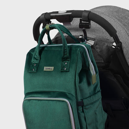 🎒 CozyCord Corduroy Diaper Backpack 🍼 – Stylish & Durable Baby Bag for Modern Parents