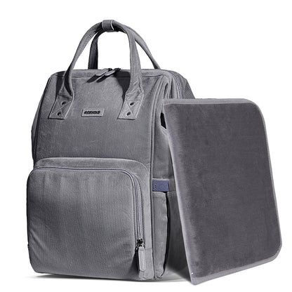 🎒 CozyCord Corduroy Diaper Backpack 🍼 – Stylish & Durable Baby Bag for Modern Parents