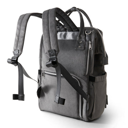 🎒 CozyCord Corduroy Diaper Backpack 🍼 – Stylish & Durable Baby Bag for Modern Parents