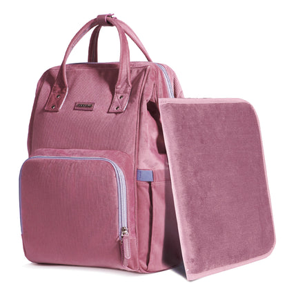 🎒 CozyCord Corduroy Diaper Backpack 🍼 – Stylish & Durable Baby Bag for Modern Parents