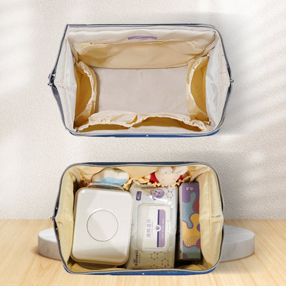 🎒 WideNest Open-Wide Diaper Backpack 🍼 – Ultra-Spacious, Easy-Access Baby Bag for Organized Parenting