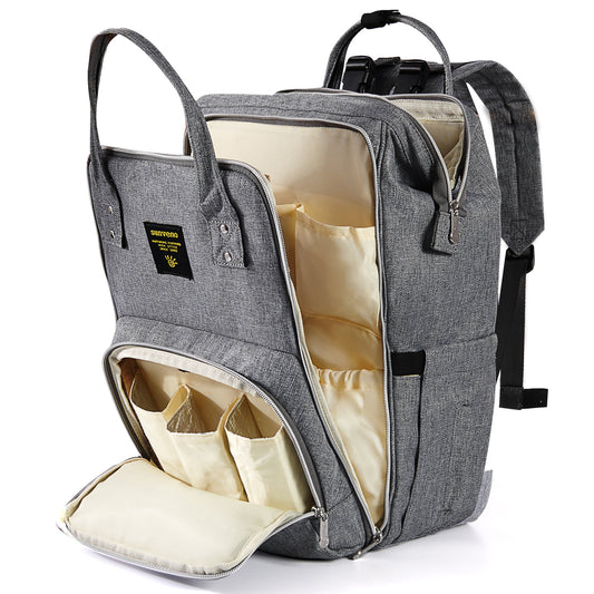 🎒 WideNest Open-Wide Diaper Backpack 🍼 – Ultra-Spacious, Easy-Access Baby Bag for Organized Parenting