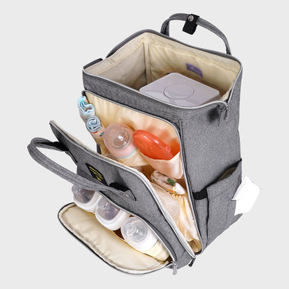 🎒 WideNest Open-Wide Diaper Backpack 🍼 – Ultra-Spacious, Easy-Access Baby Bag for Organized Parenting