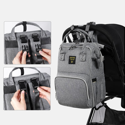 🎒 WideNest Open-Wide Diaper Backpack 🍼 – Ultra-Spacious, Easy-Access Baby Bag for Organized Parenting