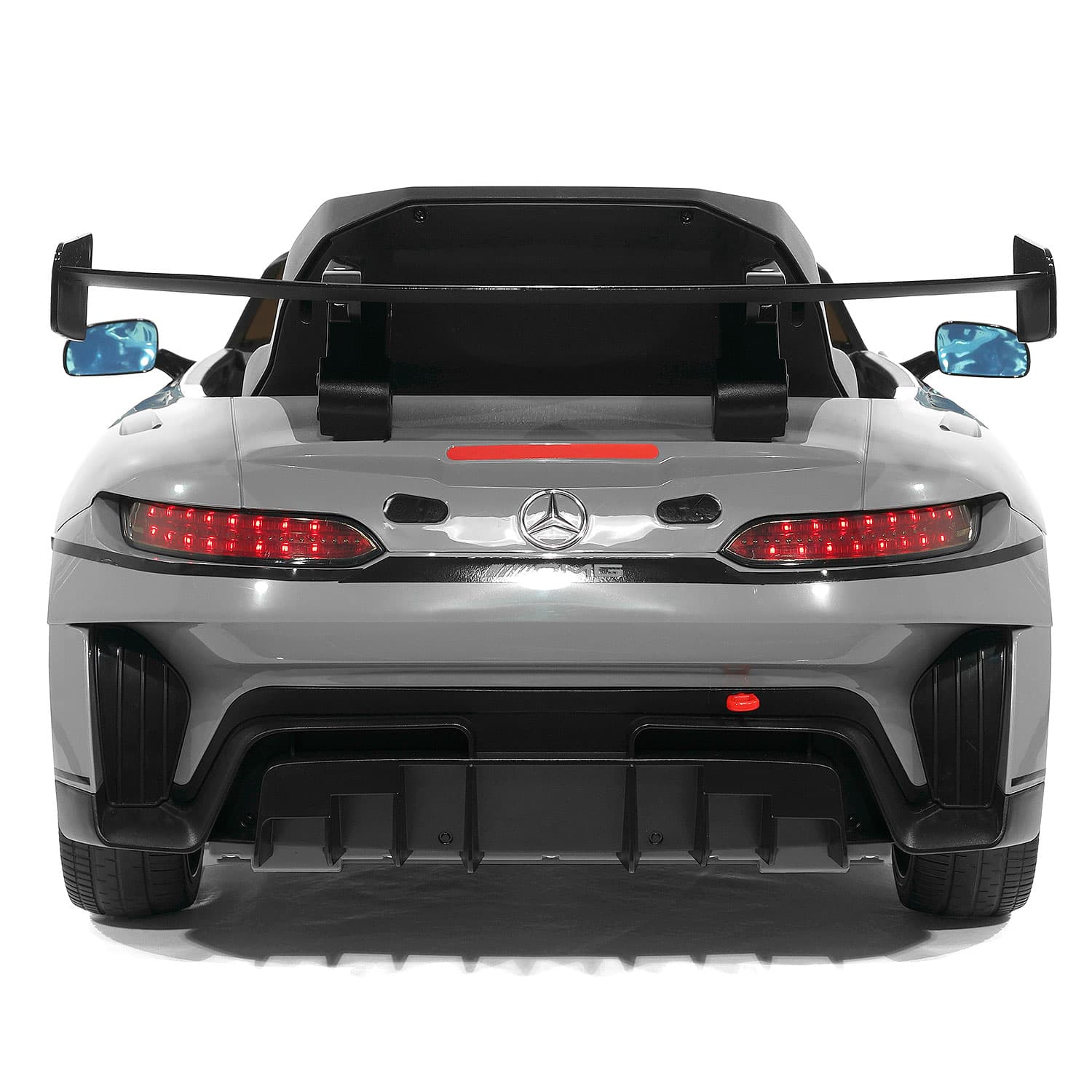 Mercedes AMG GT3 EVO 12V Kids Ride-On Car with R/C Parental Remote | Gray - The Little Big Store