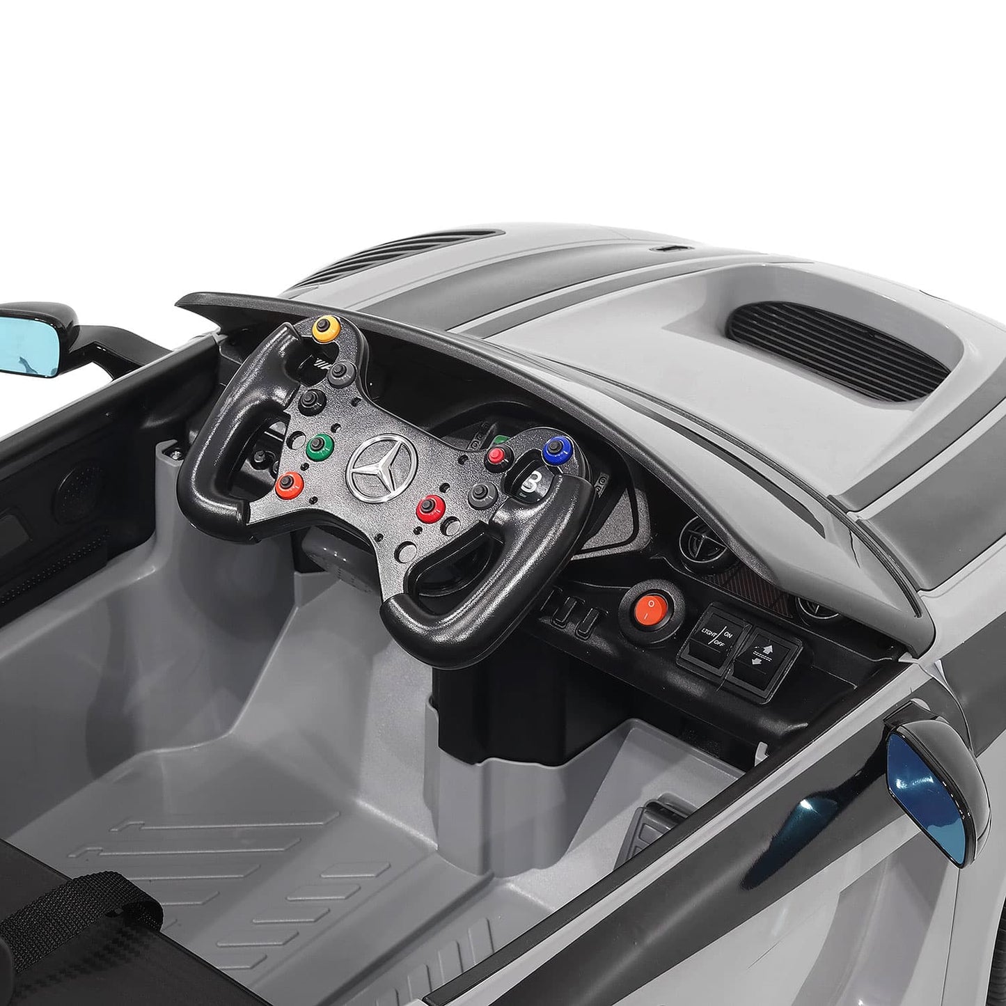 Mercedes AMG GT3 EVO 12V Kids Ride-On Car with R/C Parental Remote | Green - The Little Big Store
