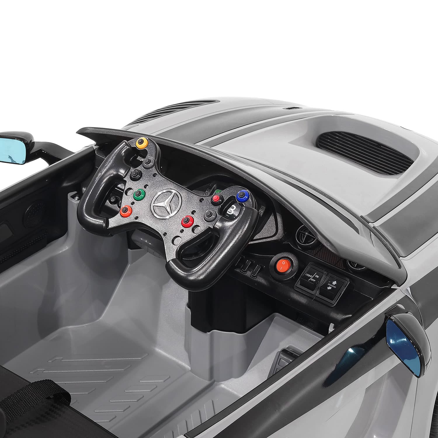 Mercedes AMG GT3 EVO 12V Kids Ride-On Car with R/C Parental Remote | Green - The Little Big Store