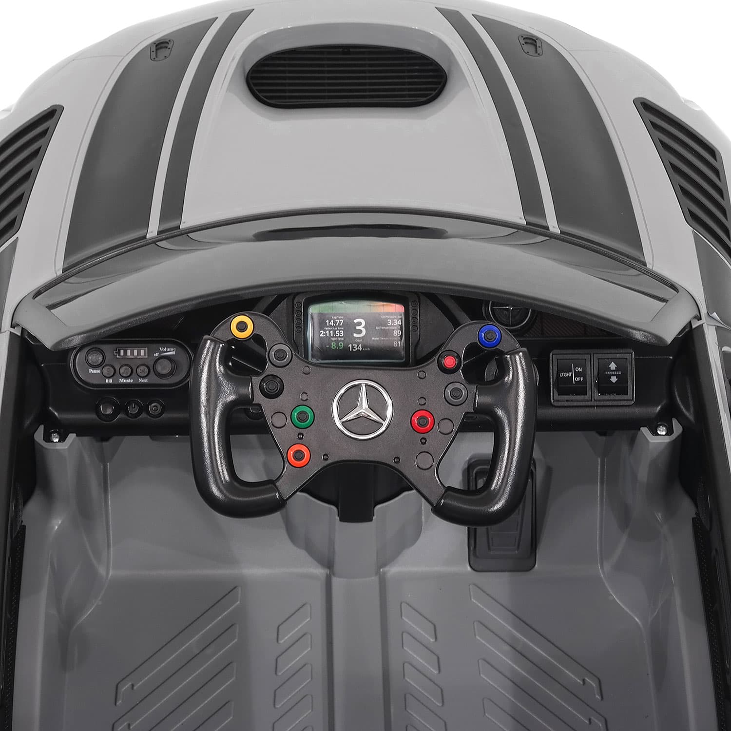 Mercedes AMG GT3 EVO 12V Kids Ride-On Car with R/C Parental Remote | Green - The Little Big Store