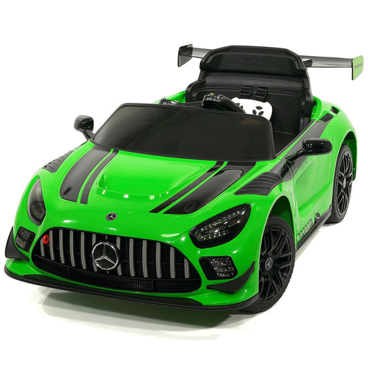 Mercedes AMG GT3 EVO 12V Kids Ride-On Car with R/C Parental Remote | Green - The Little Big Store