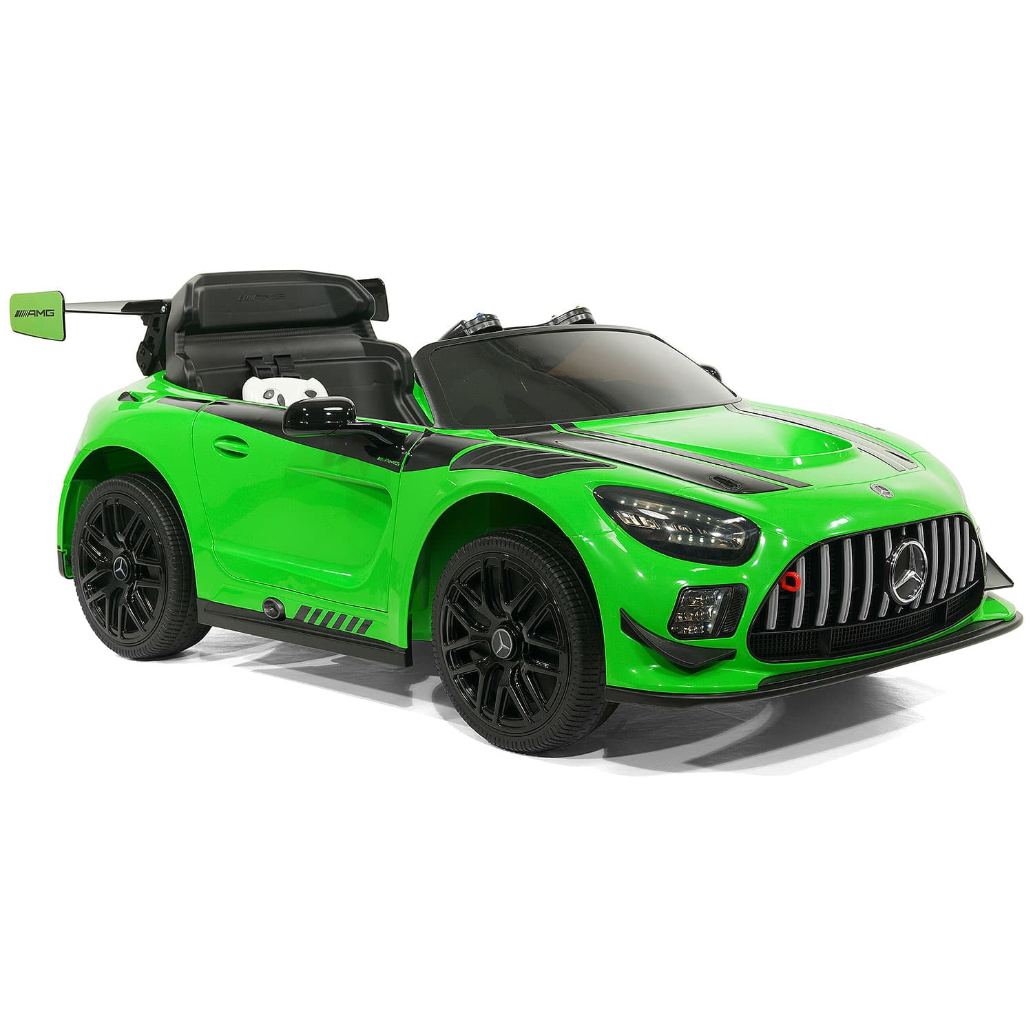 Mercedes AMG GT3 EVO 12V Kids Ride-On Car with R/C Parental Remote | Green - The Little Big Store