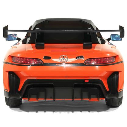 Mercedes AMG GT3 EVO 12V Kids Ride-On Car with R/C Parental Remote | Orange - The Little Big Store