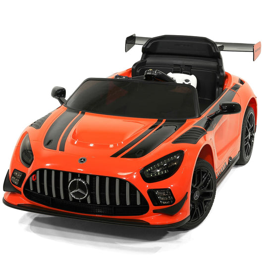 Mercedes AMG GT3 EVO 12V Kids Ride-On Car with R/C Parental Remote | Orange - The Little Big Store