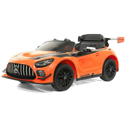 Mercedes AMG GT3 EVO 12V Kids Ride-On Car with R/C Parental Remote | Orange - The Little Big Store