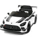 Mercedes AMG GT3 EVO 12V Kids Ride-On Car with R/C Parental Remote | White - The Little Big Store