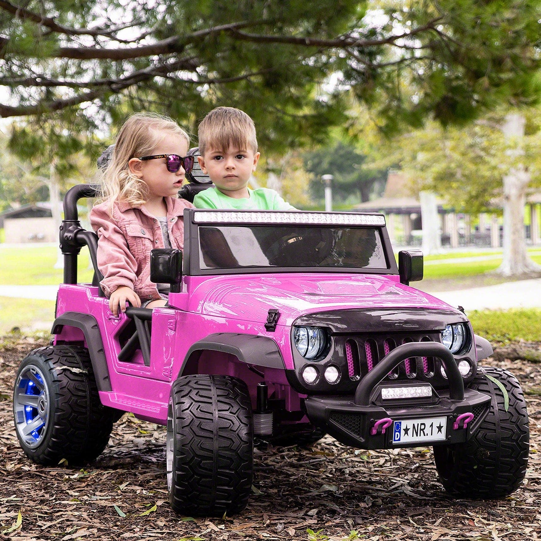 Trail Explorer 24V Kids Ride-On Car Truck with R/C Parental Remote | Pink - The Little Big Store