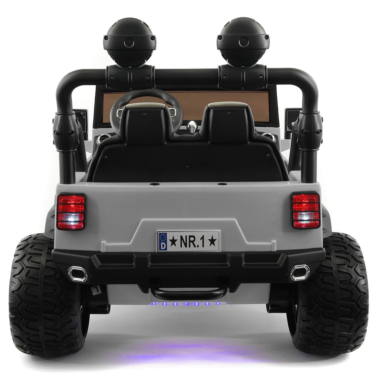Trail Explorer 24V Kids Ride-On Car Truck with R/C Parental Remote | Gray - The Little Big Store