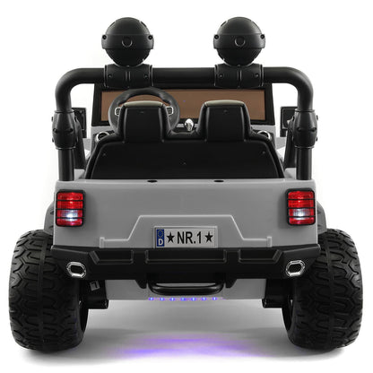 Trail Explorer 24V Kids Ride-On Car Truck with R/C Parental Remote | Gray - The Little Big Store