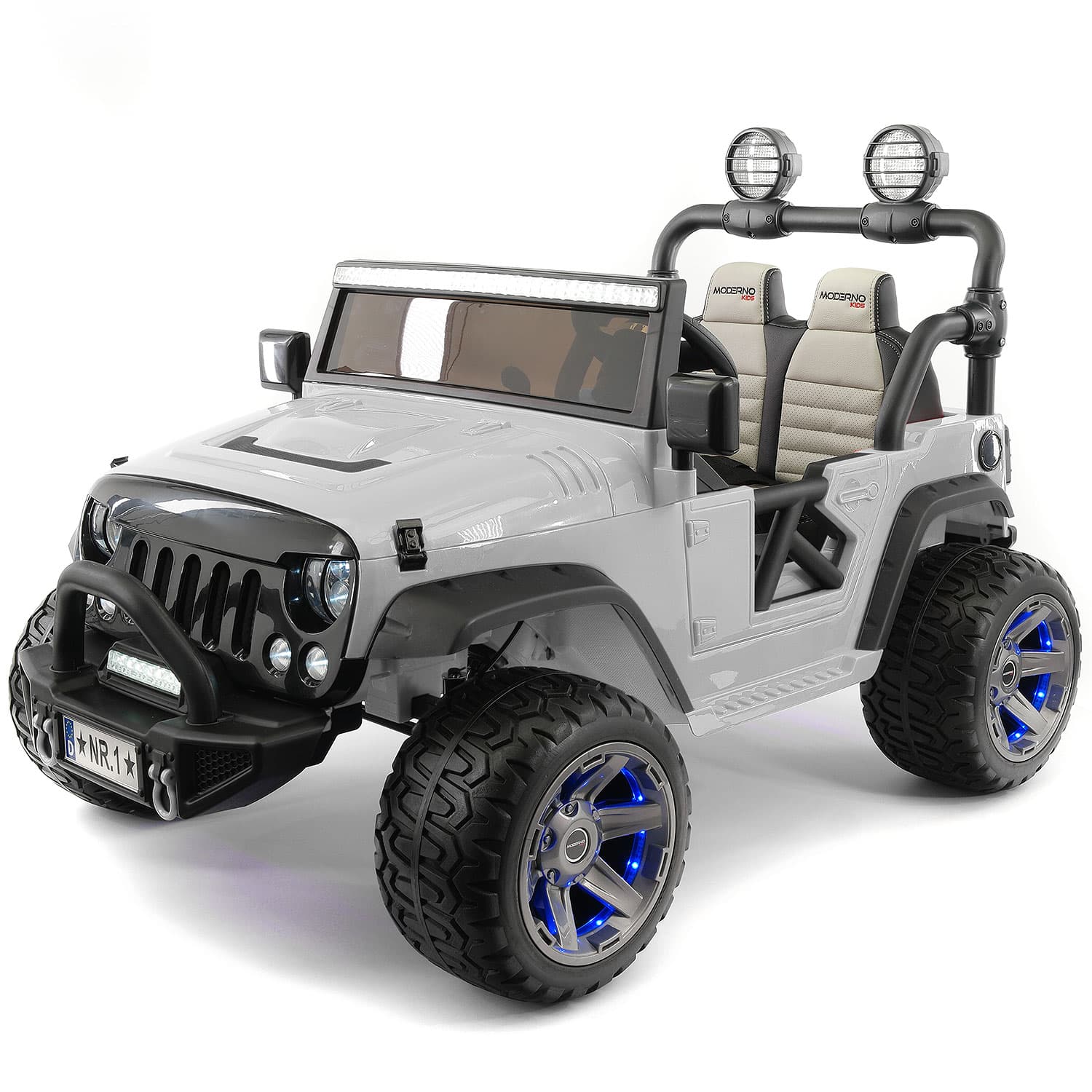 Trail Explorer 24V Kids Ride-On Car Truck with R/C Parental Remote | Gray - The Little Big Store