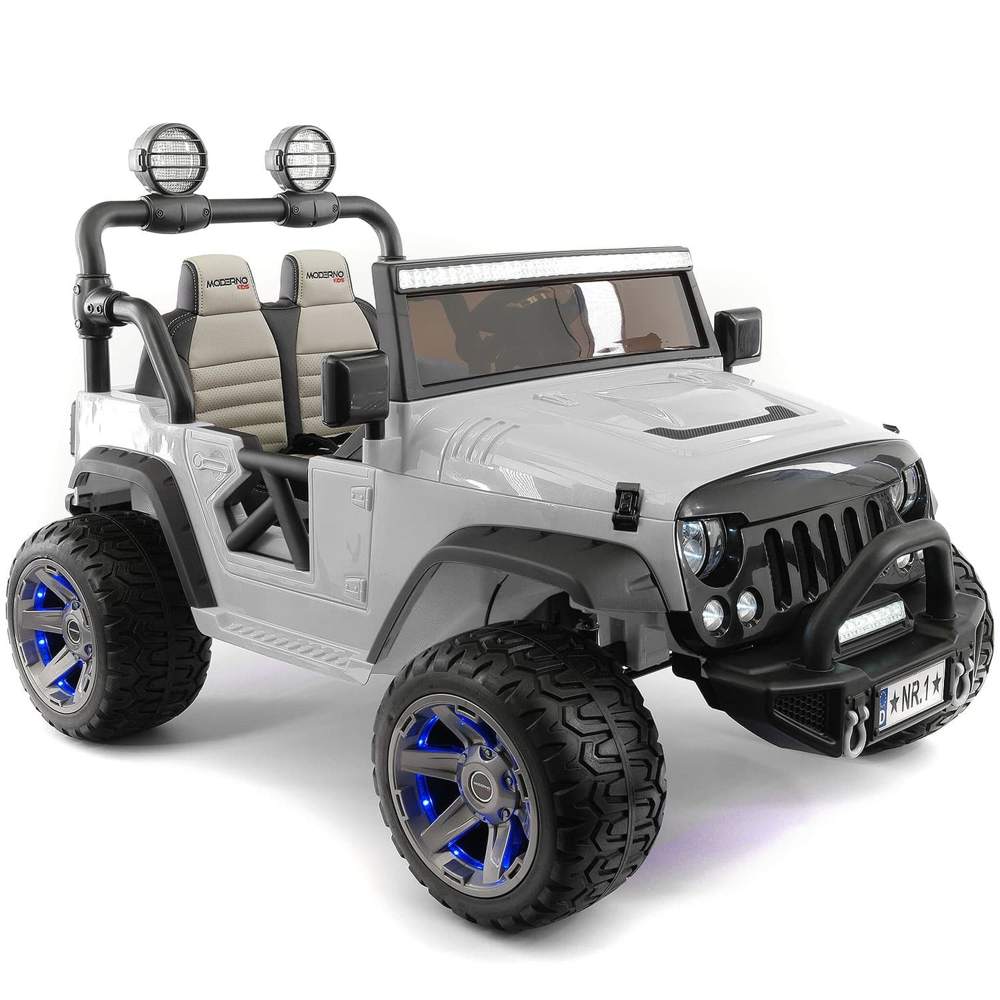 Trail Explorer 24V Kids Ride-On Car Truck with R/C Parental Remote | Gray - The Little Big Store