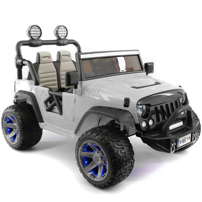 Trail Explorer 24V Kids Ride-On Car Truck with R/C Parental Remote | Gray - The Little Big Store
