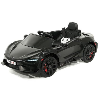 McLaren 765LT 12V Kids Ride-On Car with R/C Parental Remote | Black - The Little Big Store