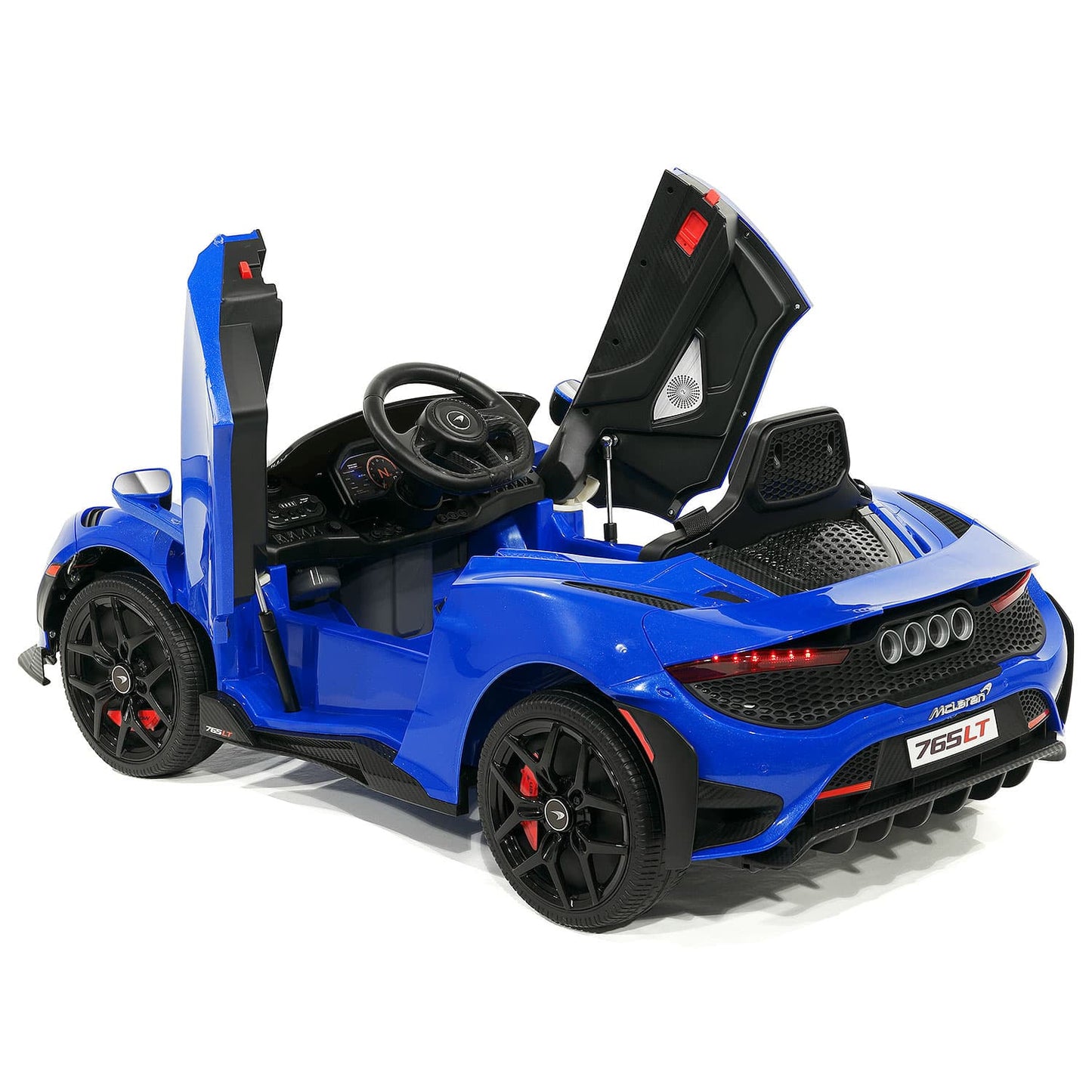 McLaren 765LT 12V Kids Ride-On Car with R/C Parental Remote | Blue - The Little Big Store