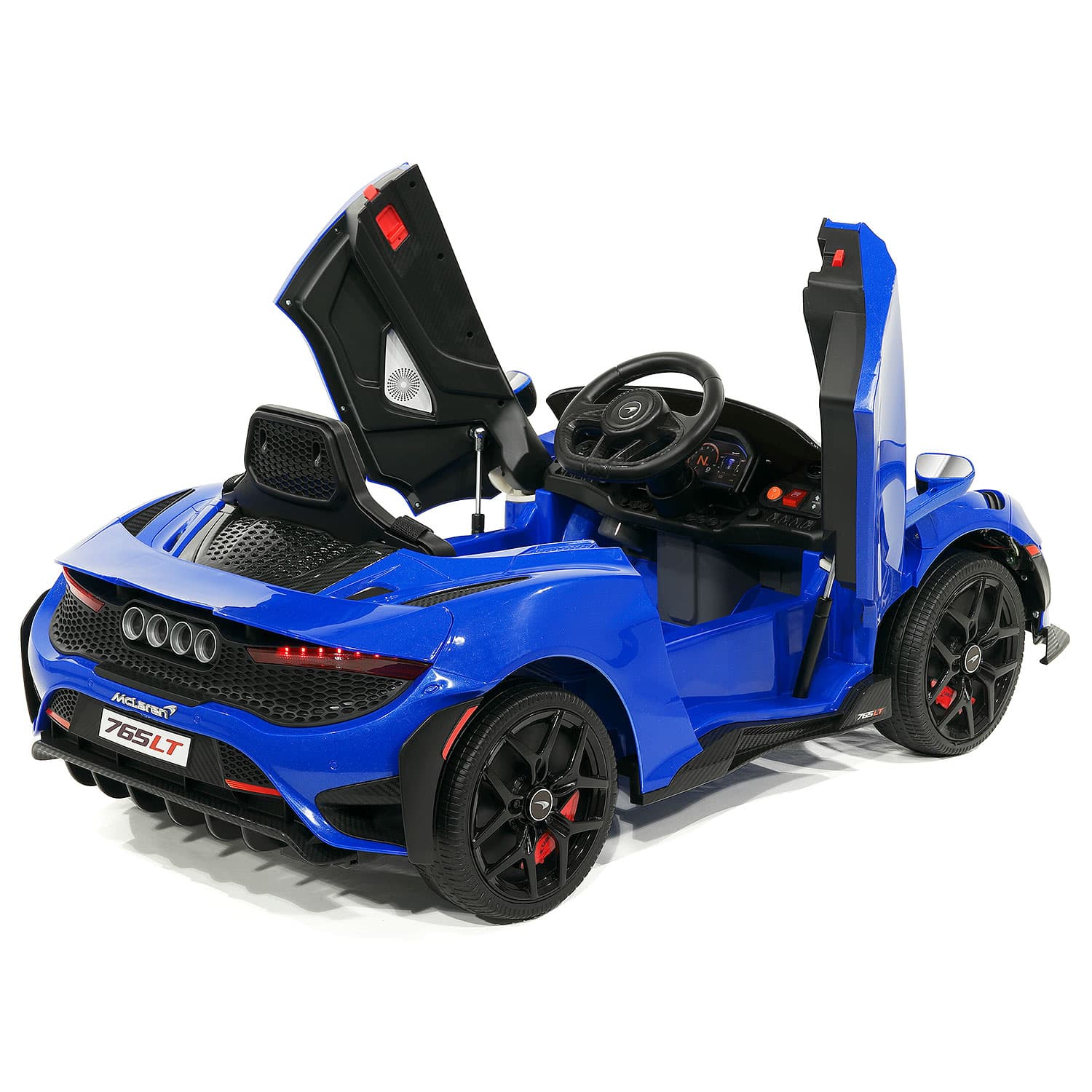 McLaren 765LT 12V Kids Ride-On Car with R/C Parental Remote | Blue - The Little Big Store
