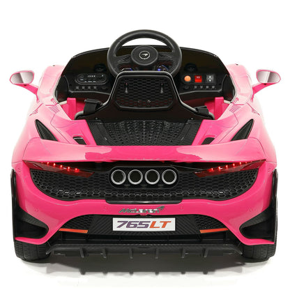 McLaren 765LT 12V Kids Ride-On Car with R/C Parental Remote | Pink - The Little Big Store