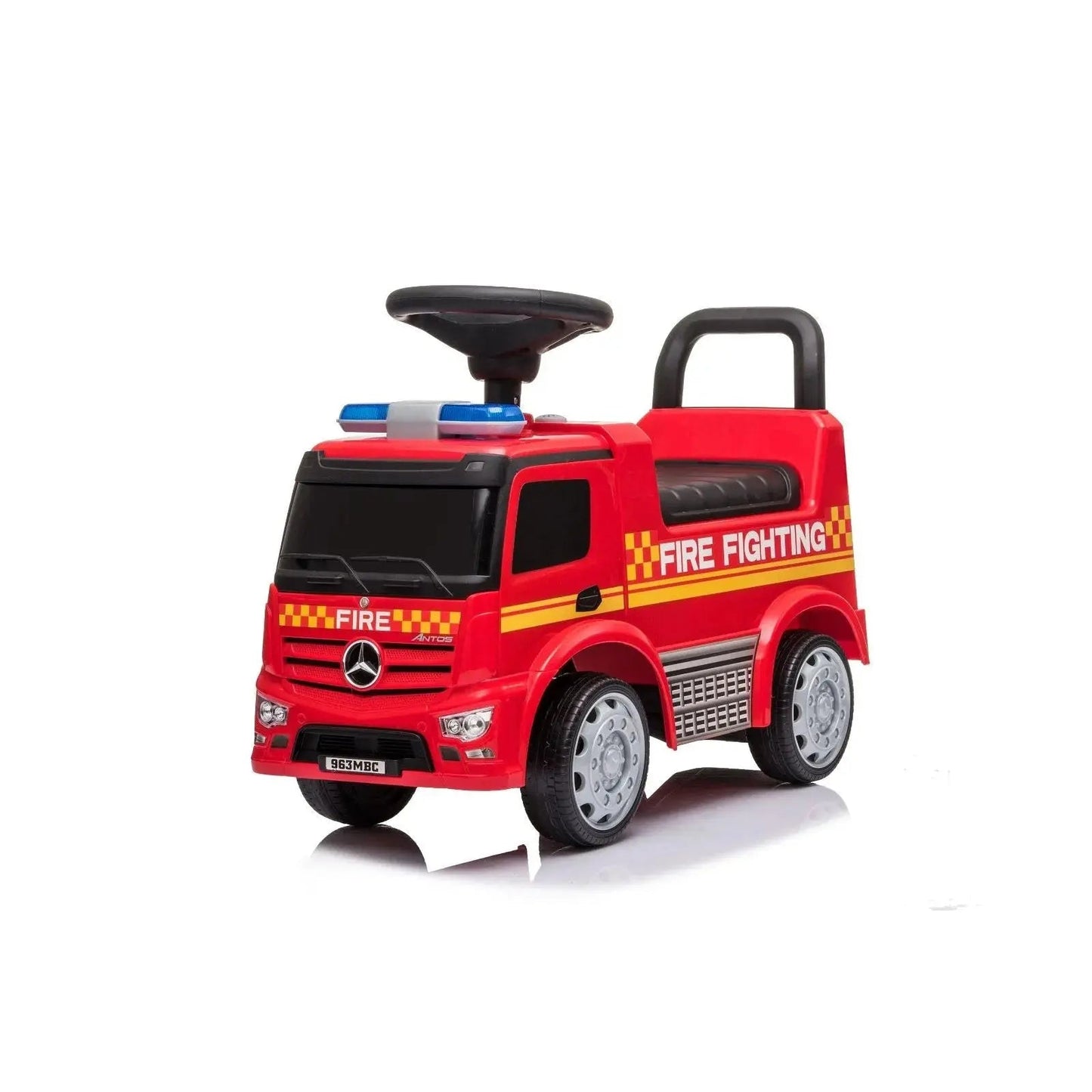 🚒 MiniMerc™ Antos Fire Rider – Foot-to-Floor Truck for Toddlers (1–3 Yrs)