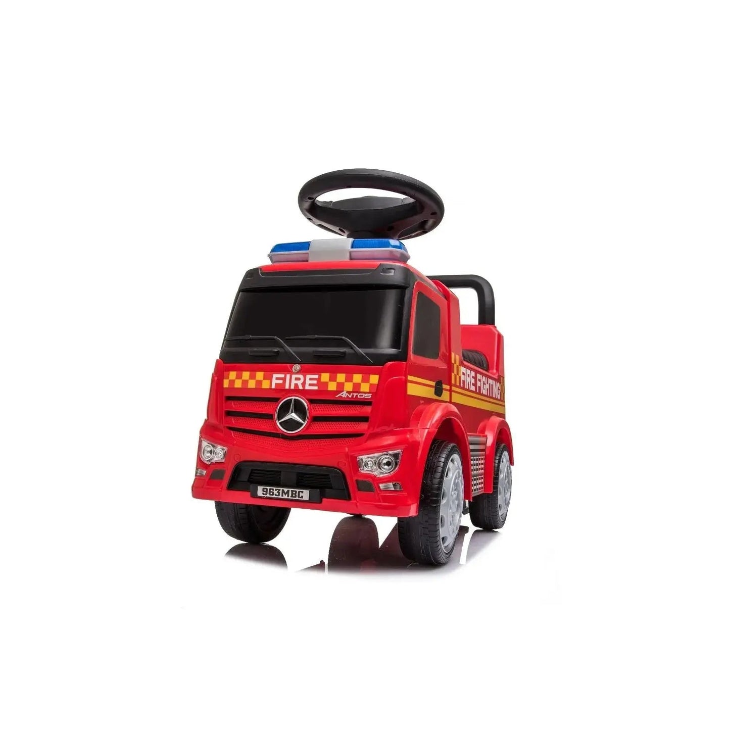 🚒 MiniMerc™ Antos Fire Rider – Foot-to-Floor Truck for Toddlers (1–3 Yrs)