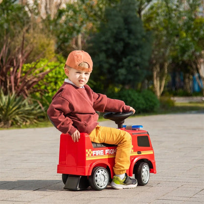 🚒 MiniMerc™ Antos Fire Rider – Foot-to-Floor Truck for Toddlers (1–3 Yrs)