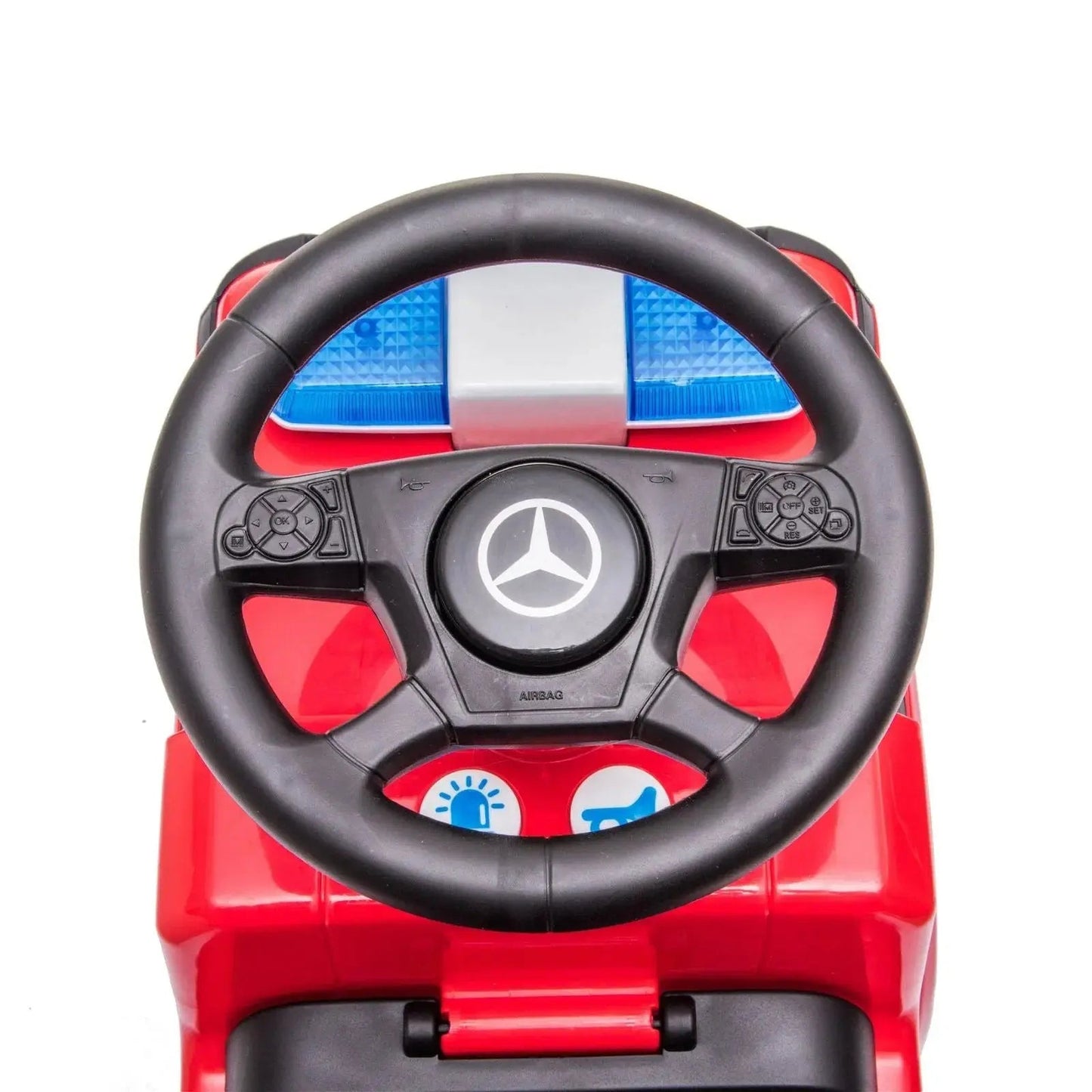 🚒 MiniMerc™ Antos Fire Rider – Foot-to-Floor Truck for Toddlers (1–3 Yrs)
