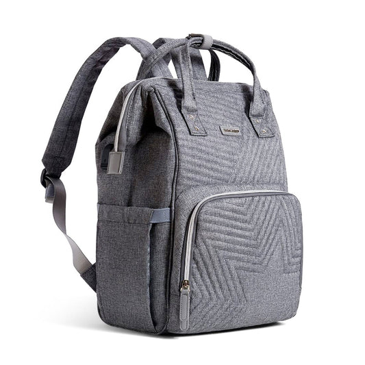 🎒 LuxeQuilt Quilted Diaper Bag Backpack 🍼 – Elegant, Spacious & Durable Baby Bag for Trendy Parents