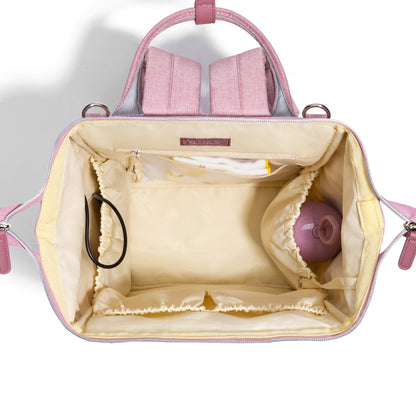 🎒 LuxeQuilt Quilted Diaper Bag Backpack 🍼 – Elegant, Spacious & Durable Baby Bag for Trendy Parents