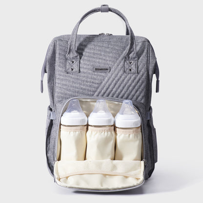 🎒 LuxeQuilt Quilted Diaper Bag Backpack 🍼 – Elegant, Spacious & Durable Baby Bag for Trendy Parents