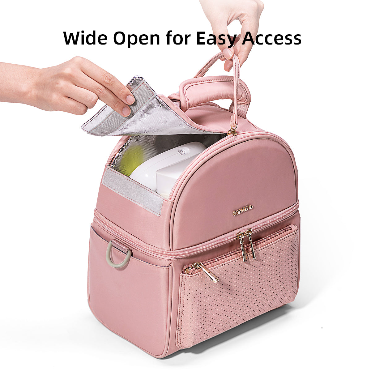 ❄️ ChillNurture Breastmilk Cooler Bag & Detachable Insulation Box Set 🍼 – Portable, Leakproof & Easy-to-Clean