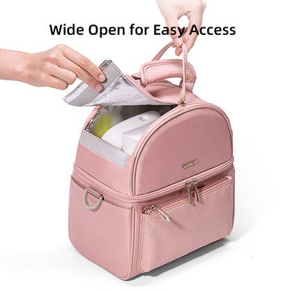 ❄️ ChillNurture Breastmilk Cooler Bag & Detachable Insulation Box Set 🍼 – Portable, Leakproof & Easy-to-Clean