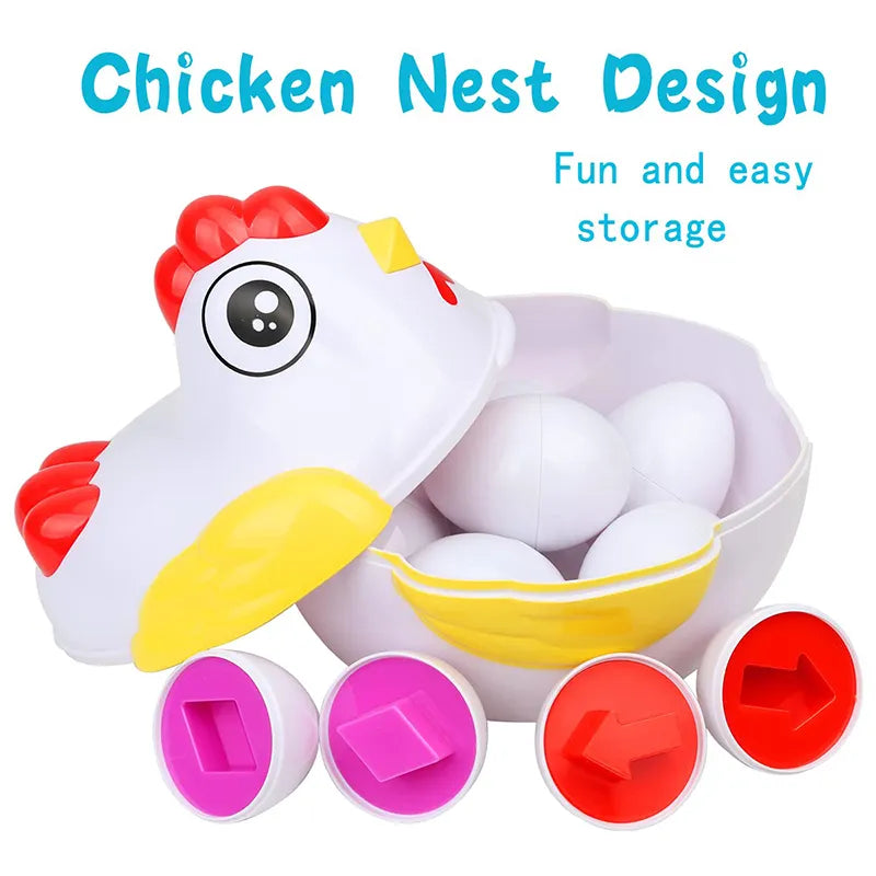 Matching Montessori Sensory Educational Eggs - The Little Big Store