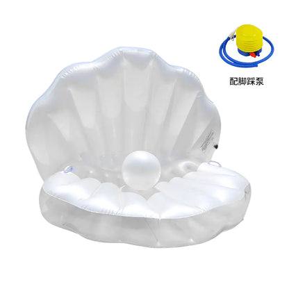 🐚PearlFloat™ Luxe Shell Inflatable – Swim Like a Mermaid!🌊💖