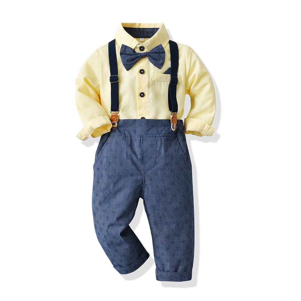 Little Gent™: Autumn Plaid Bow Tie Suit